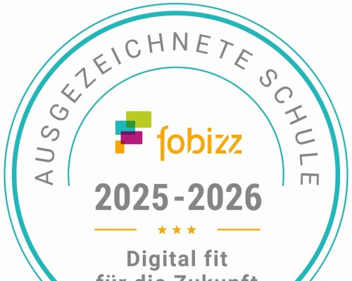 Auszeichnung als fobizz Schule 2025/26